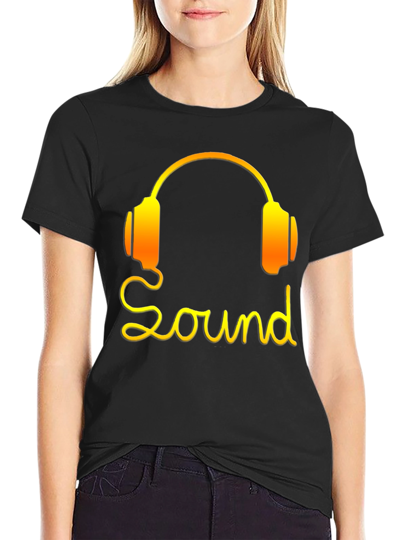 Sound Headphones Graphic Tee - Modern Music Lover Shirt