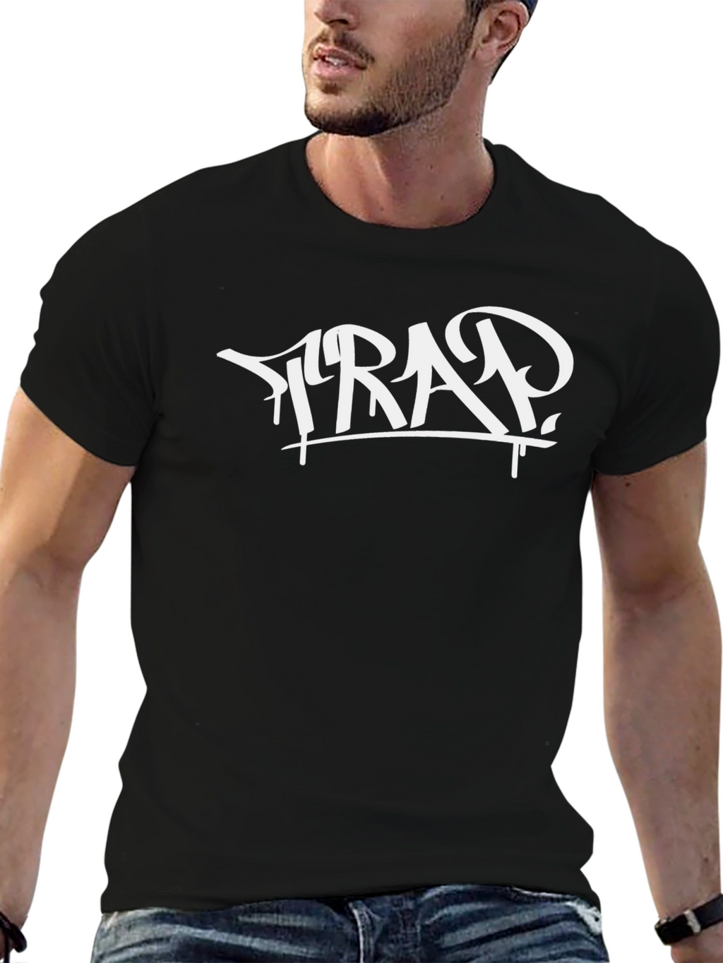 Black Trap Graphic T-Shirt