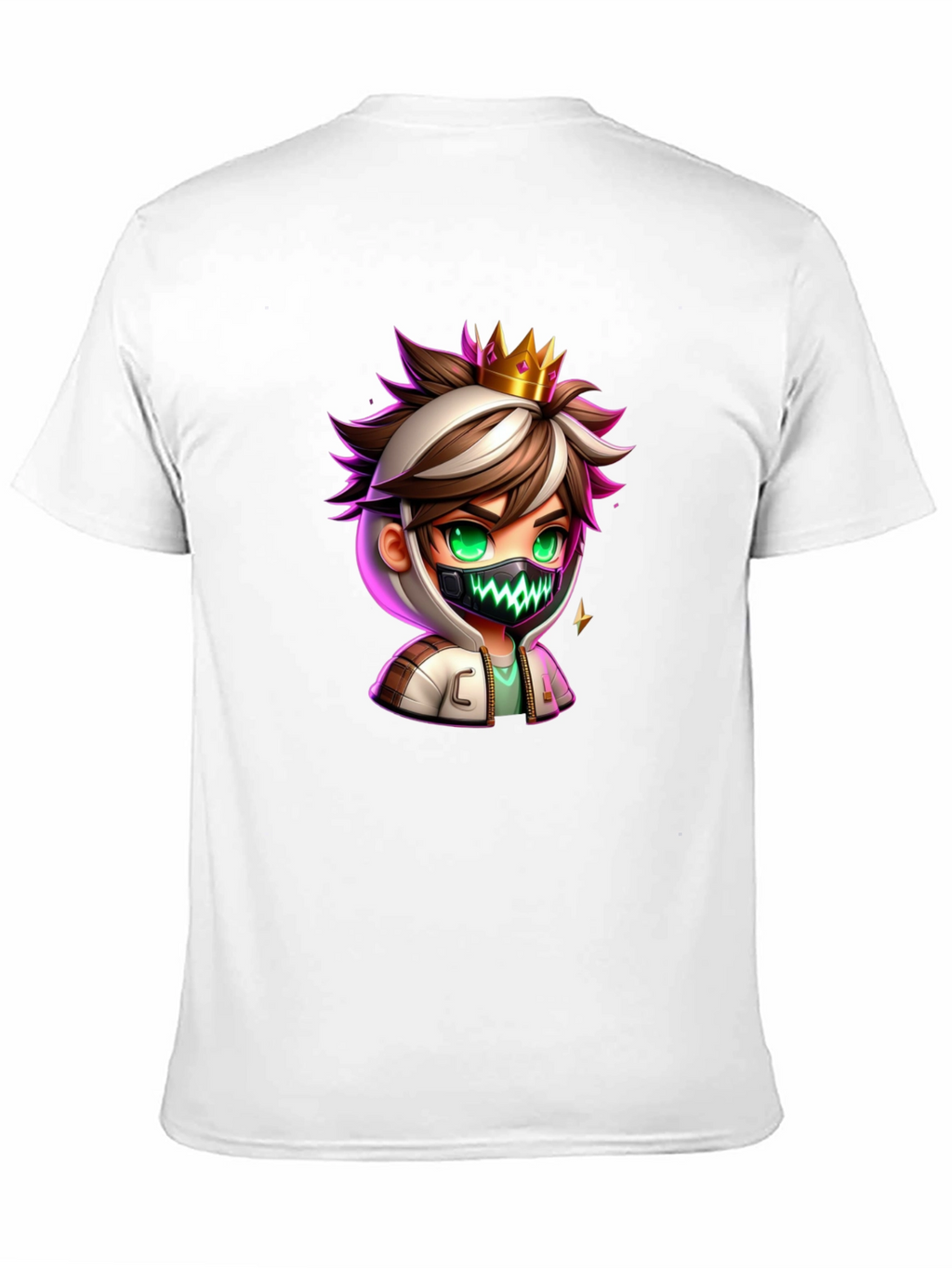 Cartoon King Graphic Tee - Black