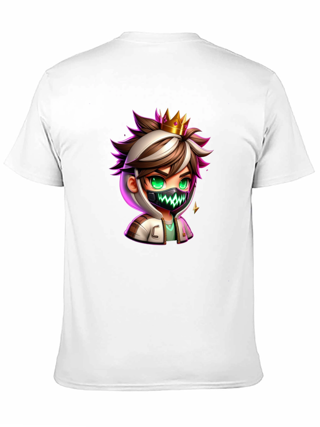 Cartoon King Graphic Tee - Black
