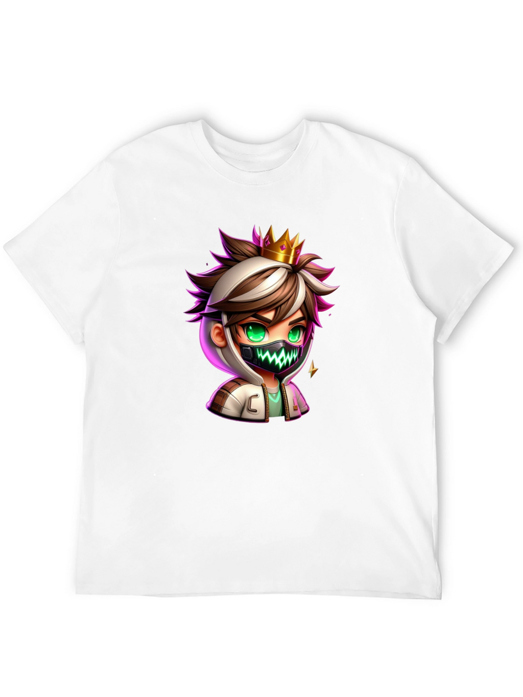 Cartoon King Graphic Tee - Black
