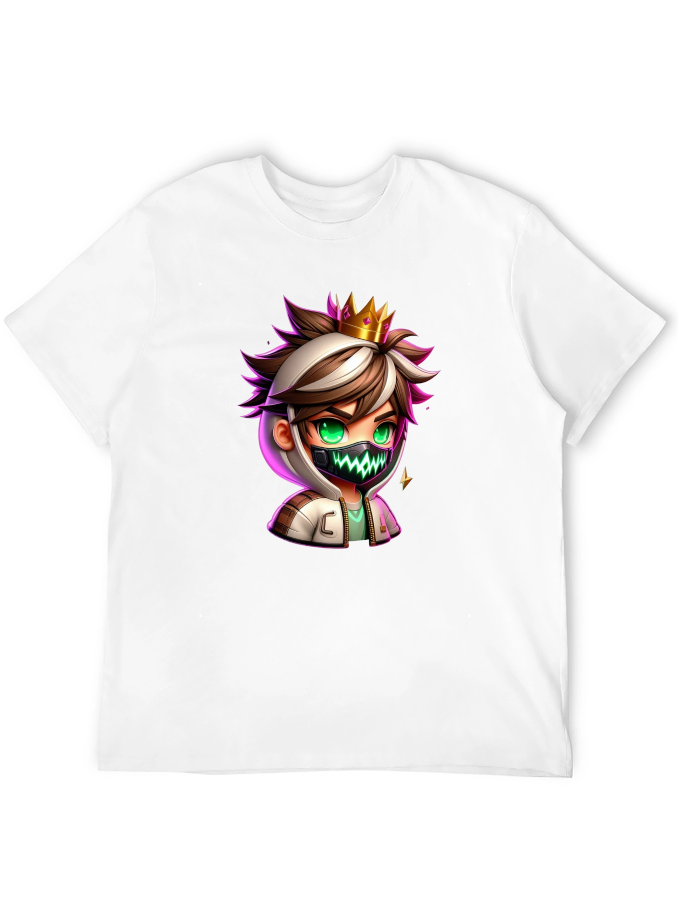 Cartoon King Graphic Tee - Black