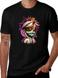 Cartoon King Graphic Tee - Black