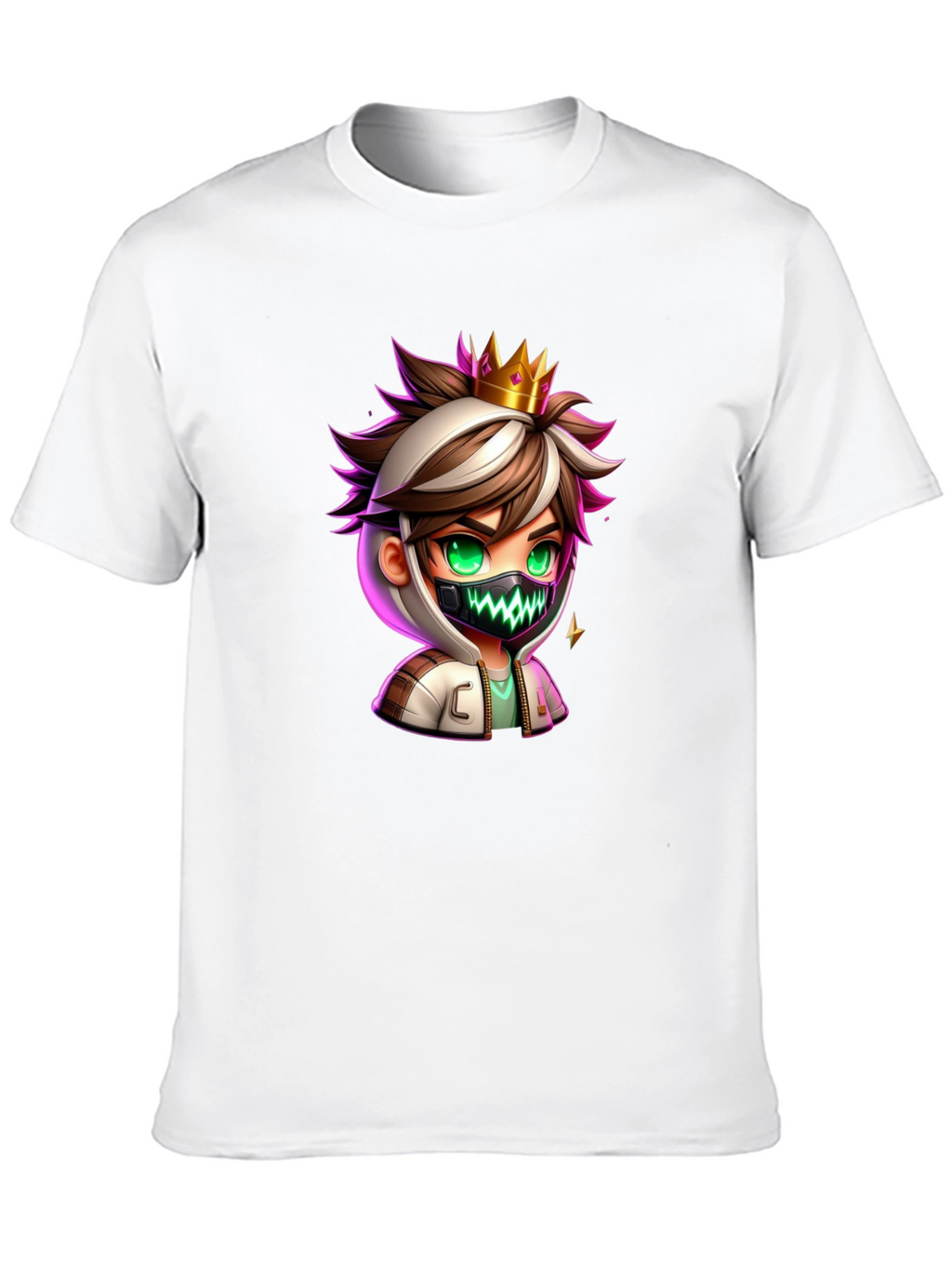 Cartoon King Graphic Tee - Black