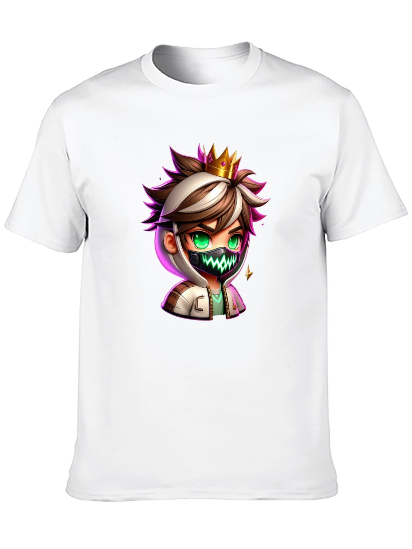 Cartoon King Graphic Tee - Black
