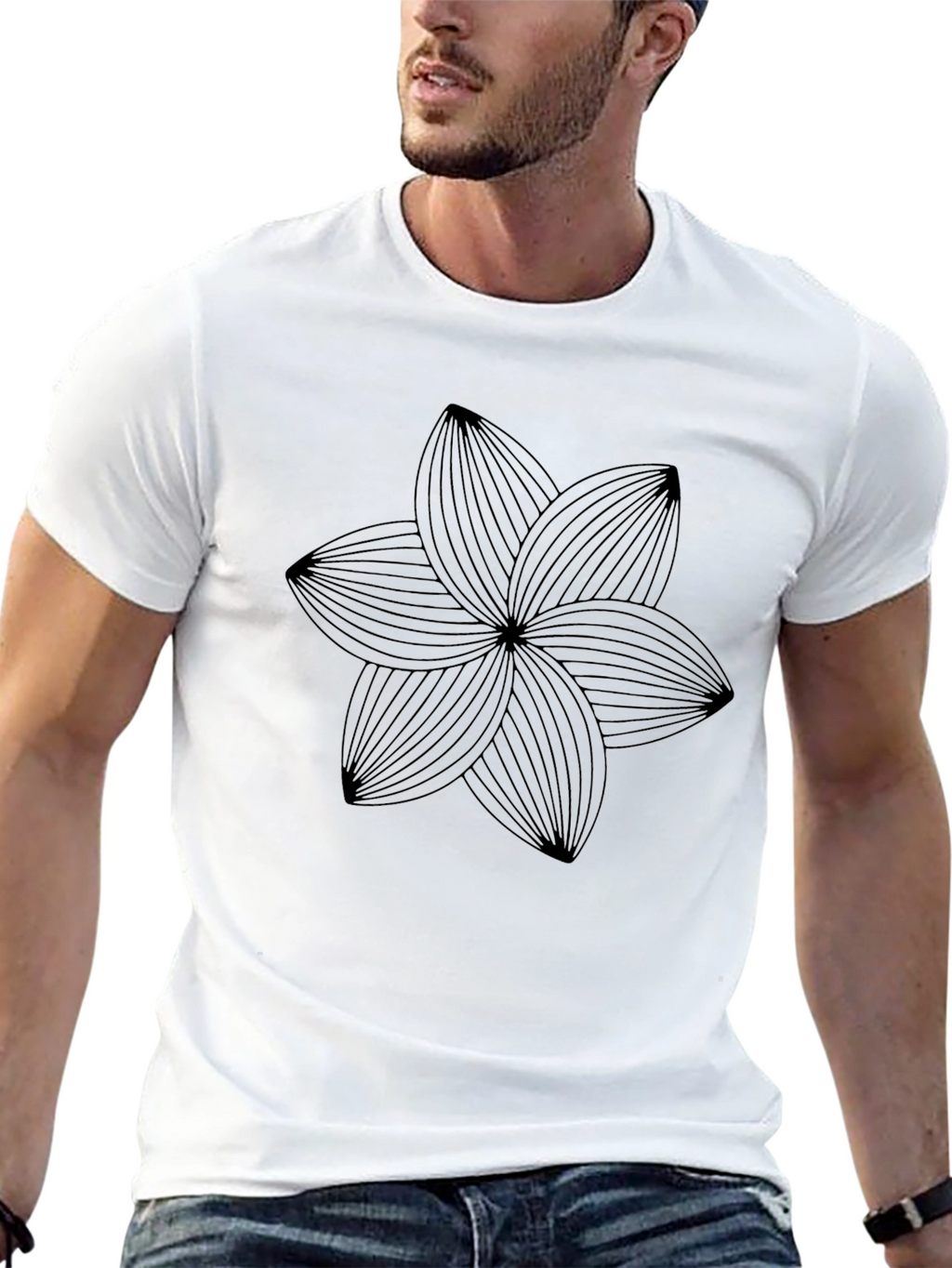 Black Floral Graphic Tee - Modern Style