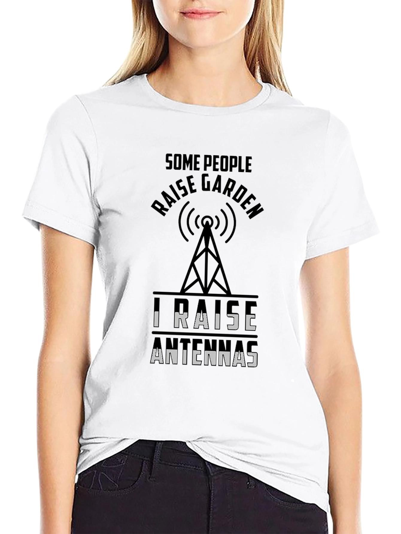 Raise Antennas T-Shirt Ham Radio Hobbyist Tee