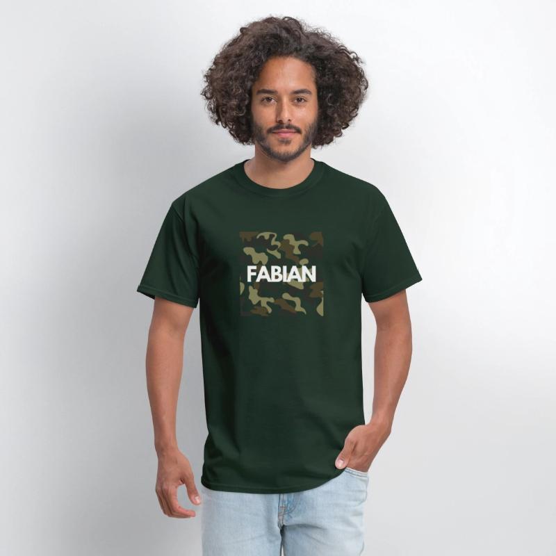 Fabian Name Hoodies Men Good Quality Camouflage