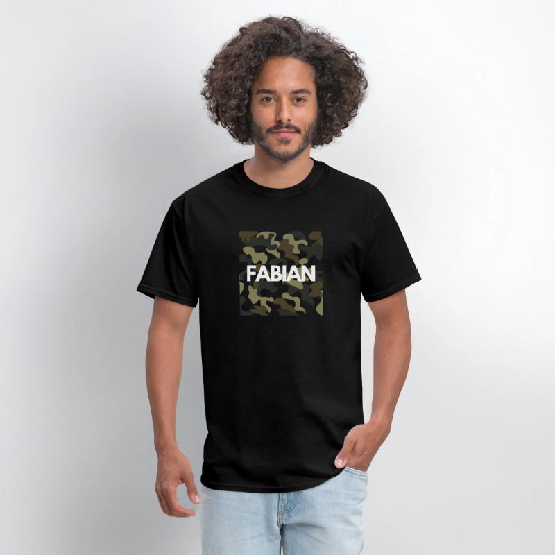 Fabian Name Hoodies Men Good Quality Camouflage