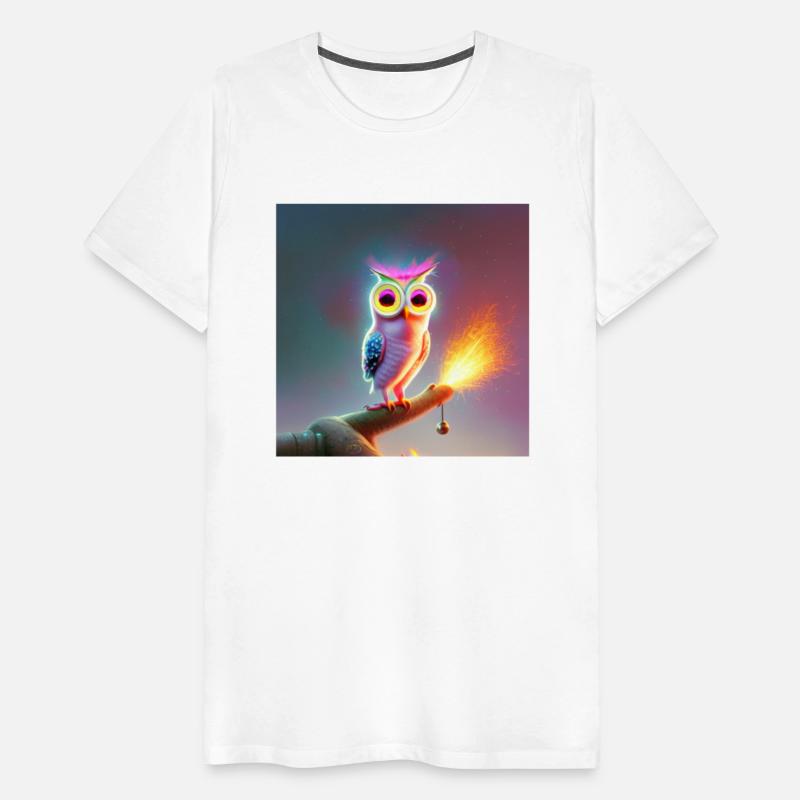 Fairy owl in the middle of night