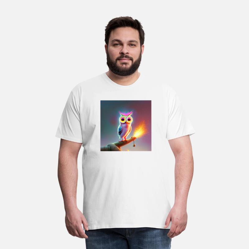 Fairy owl in the middle of night