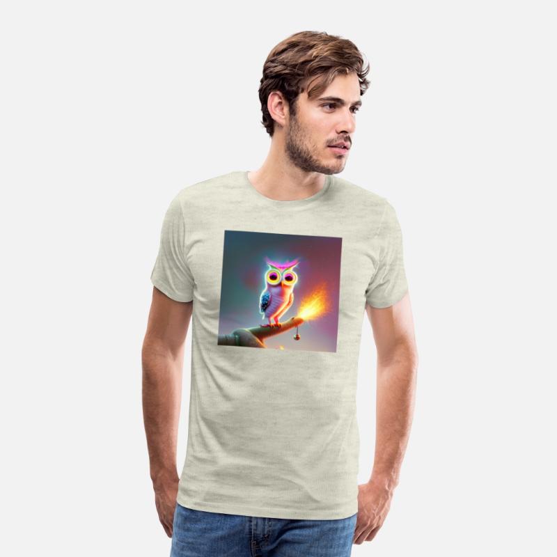 Fairy owl in the middle of night