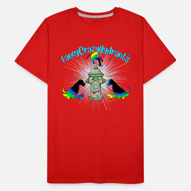 FancyCrazyHydrants - Skateboard T-shirt 1