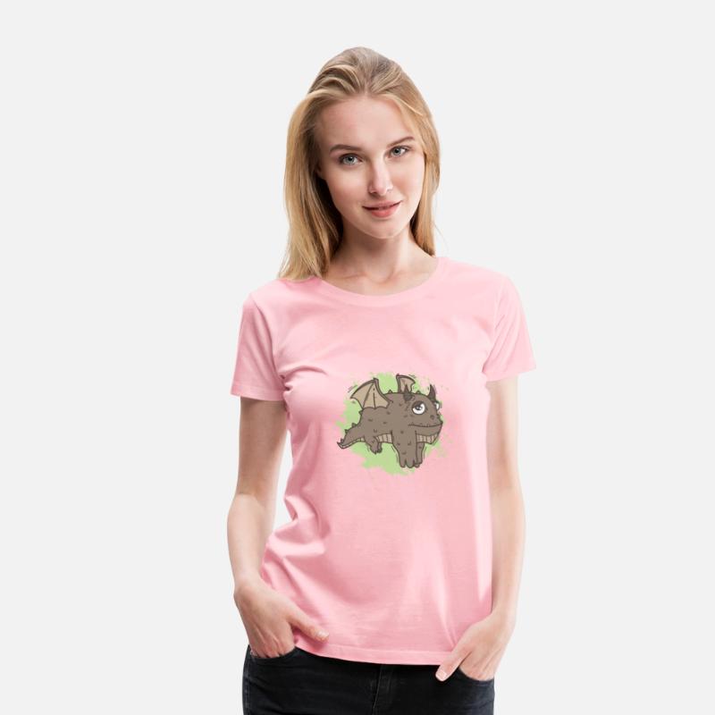 Fat Dragon in Kawaii funny Animal