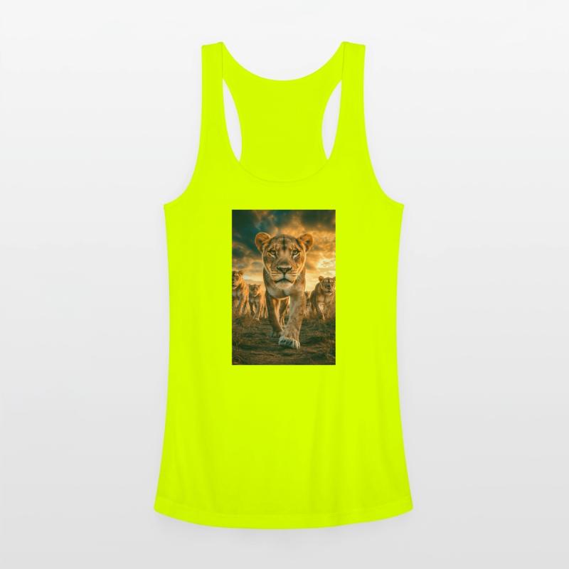 Fearless Lioness Leading the Pride