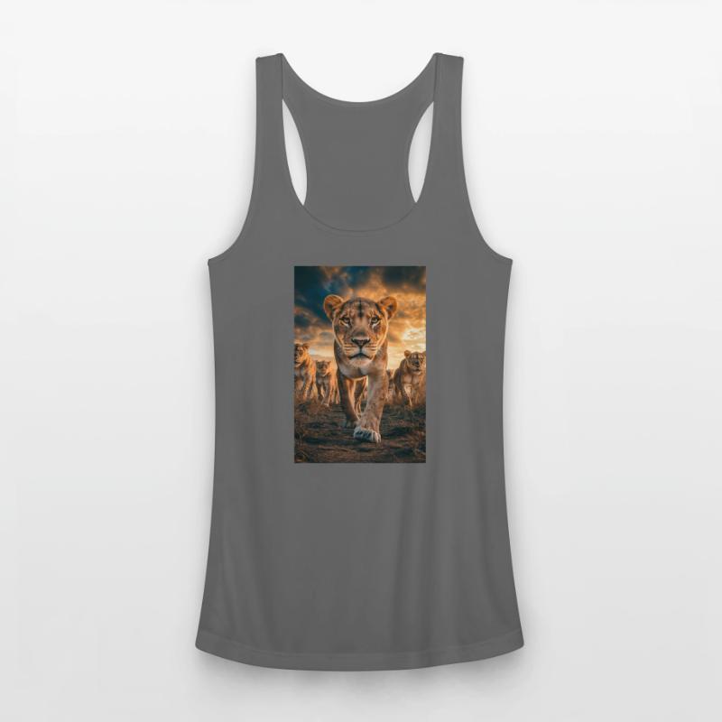 Fearless Lioness Leading the Pride