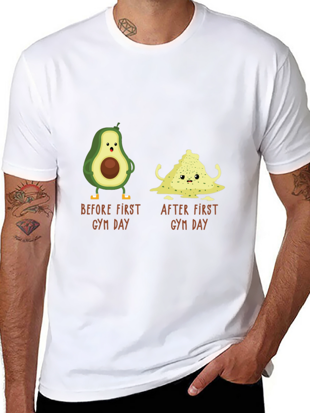 Avocado Gym Day T-Shirt - Funny Workout Tee