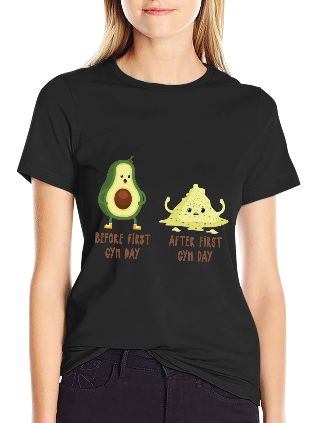 Avocado Gym Day T-Shirt - Funny Workout Tee