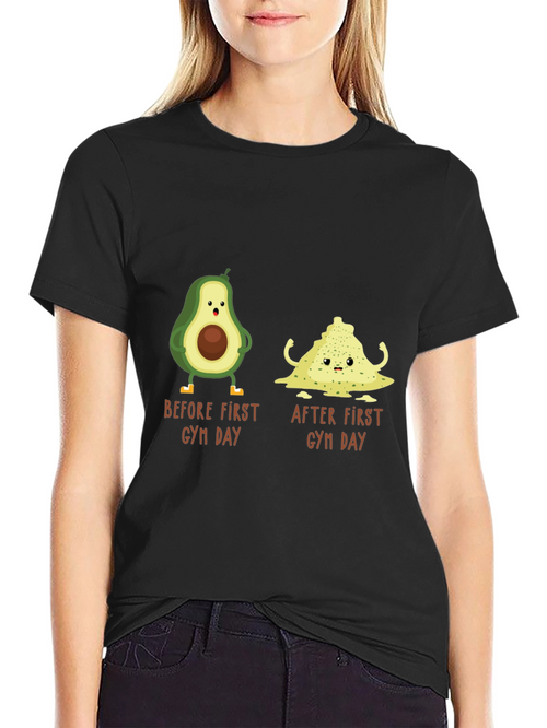 Avocado Gym Day T-Shirt - Funny Workout Tee