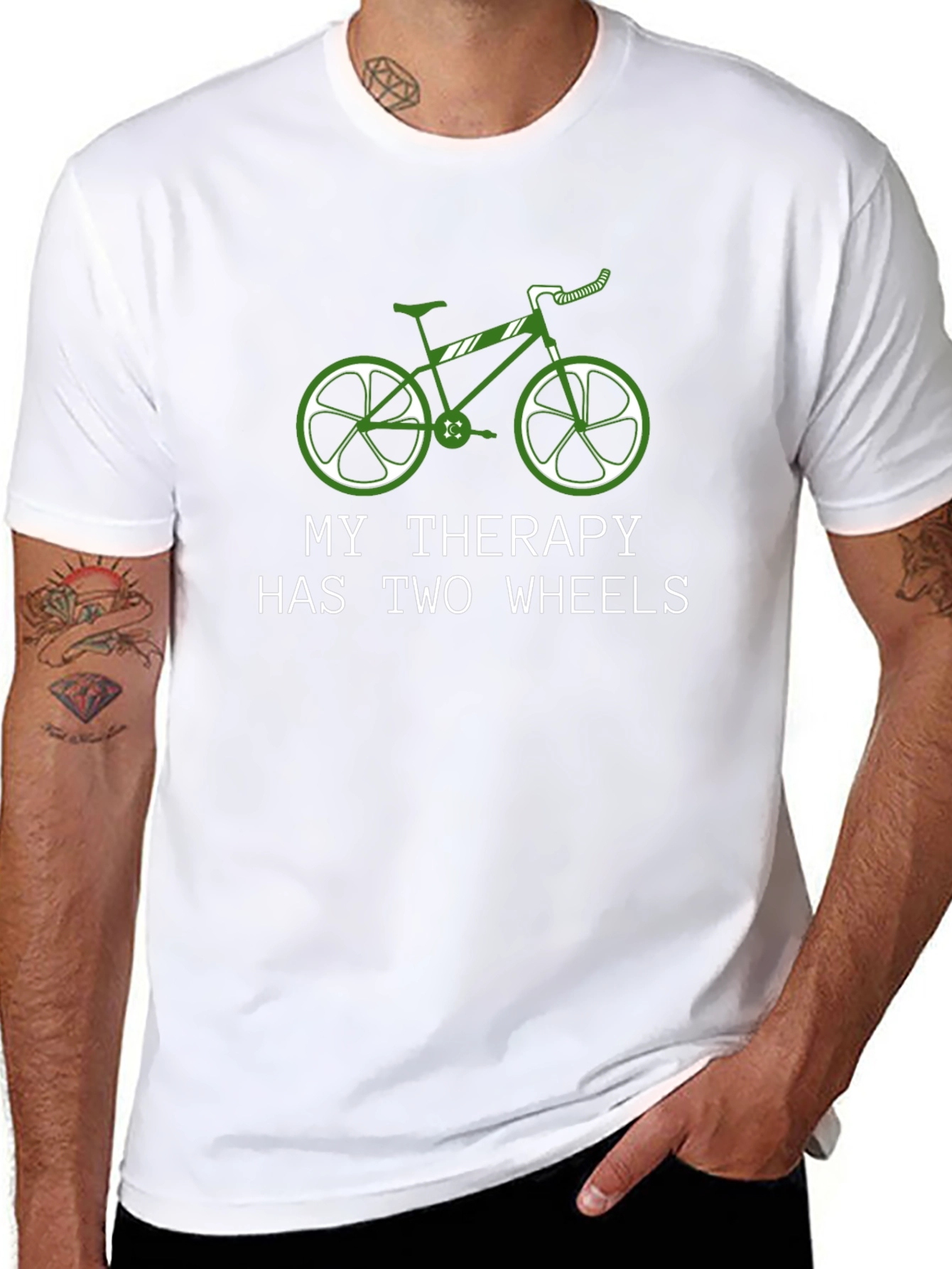 My Therapy Has Two Wheels Graphic T-Shirt