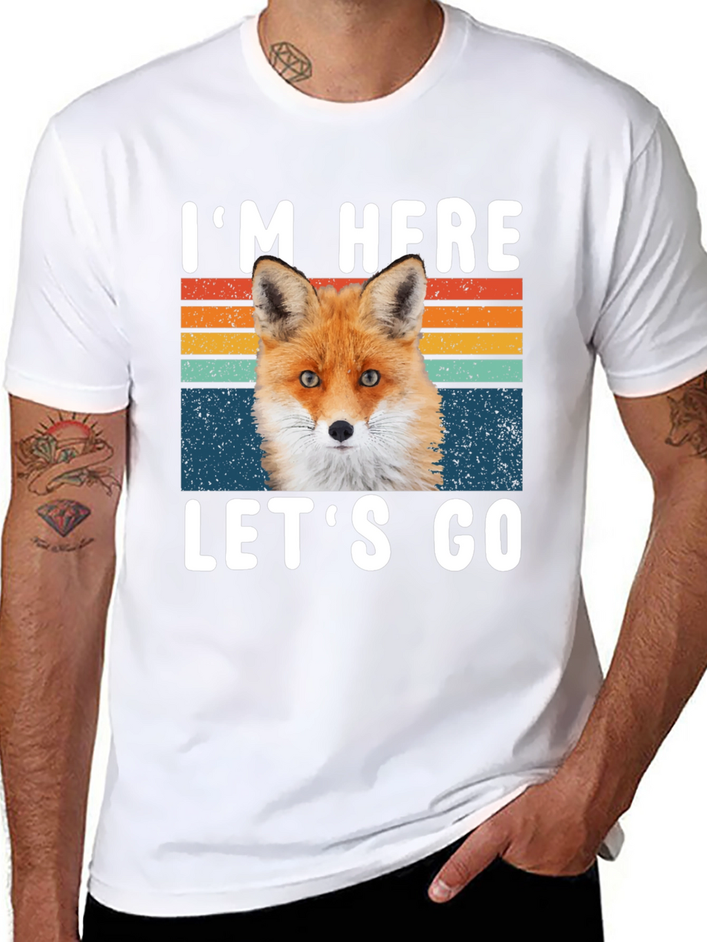 Im Here Lets Go Fox Graphic T-Shirt