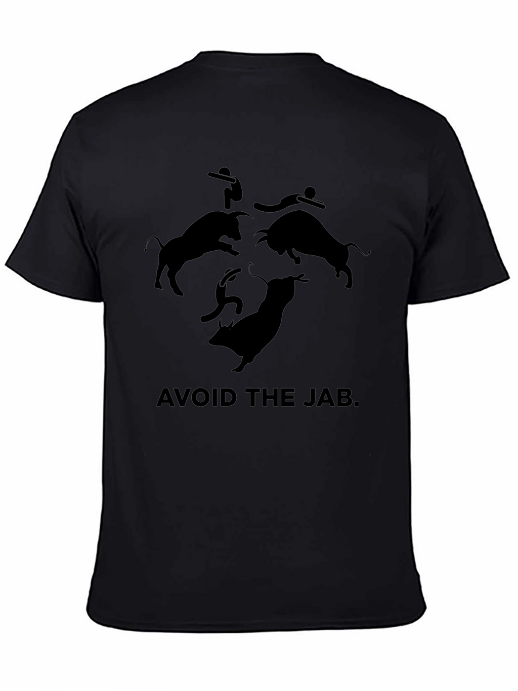 Avoid the Jab Graphic Tee - Black
