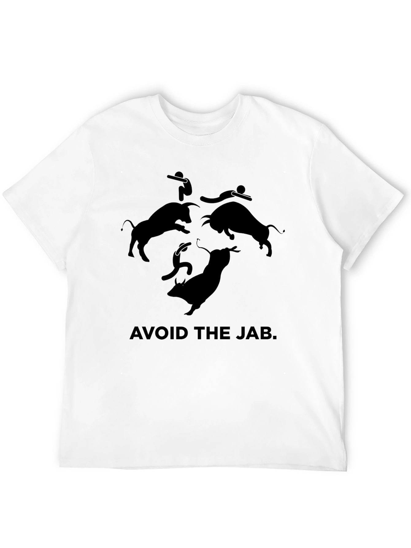 Avoid the Jab Graphic Tee - Black