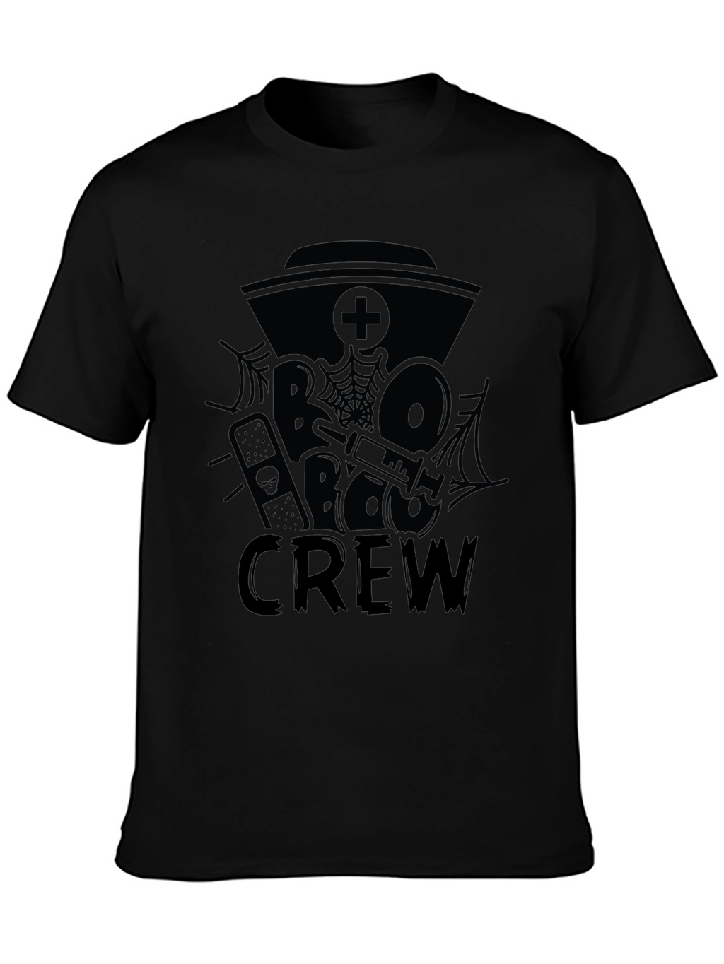 Boo Crew Black Graphic Tee Shirt
