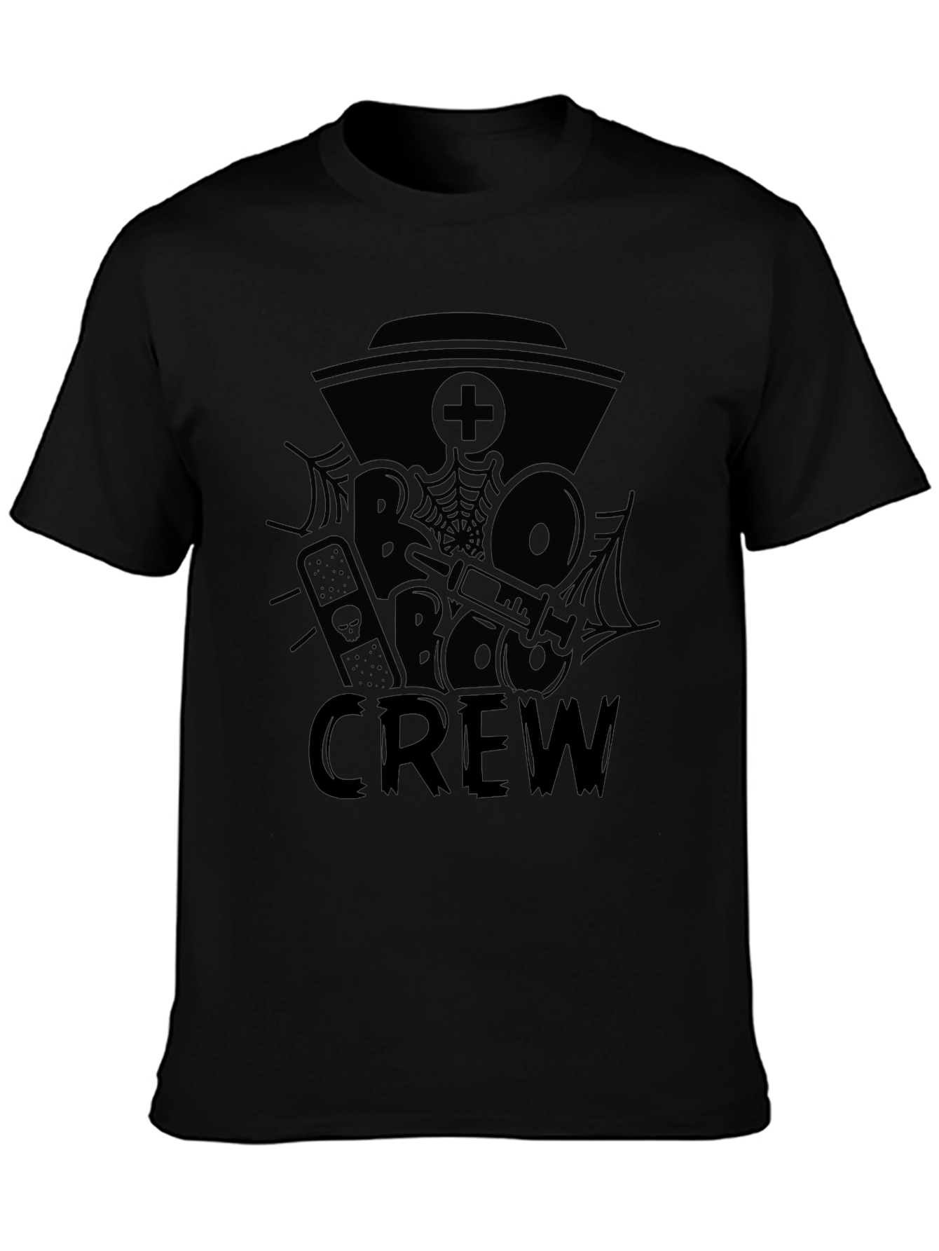 Boo Crew Black Graphic Tee Shirt