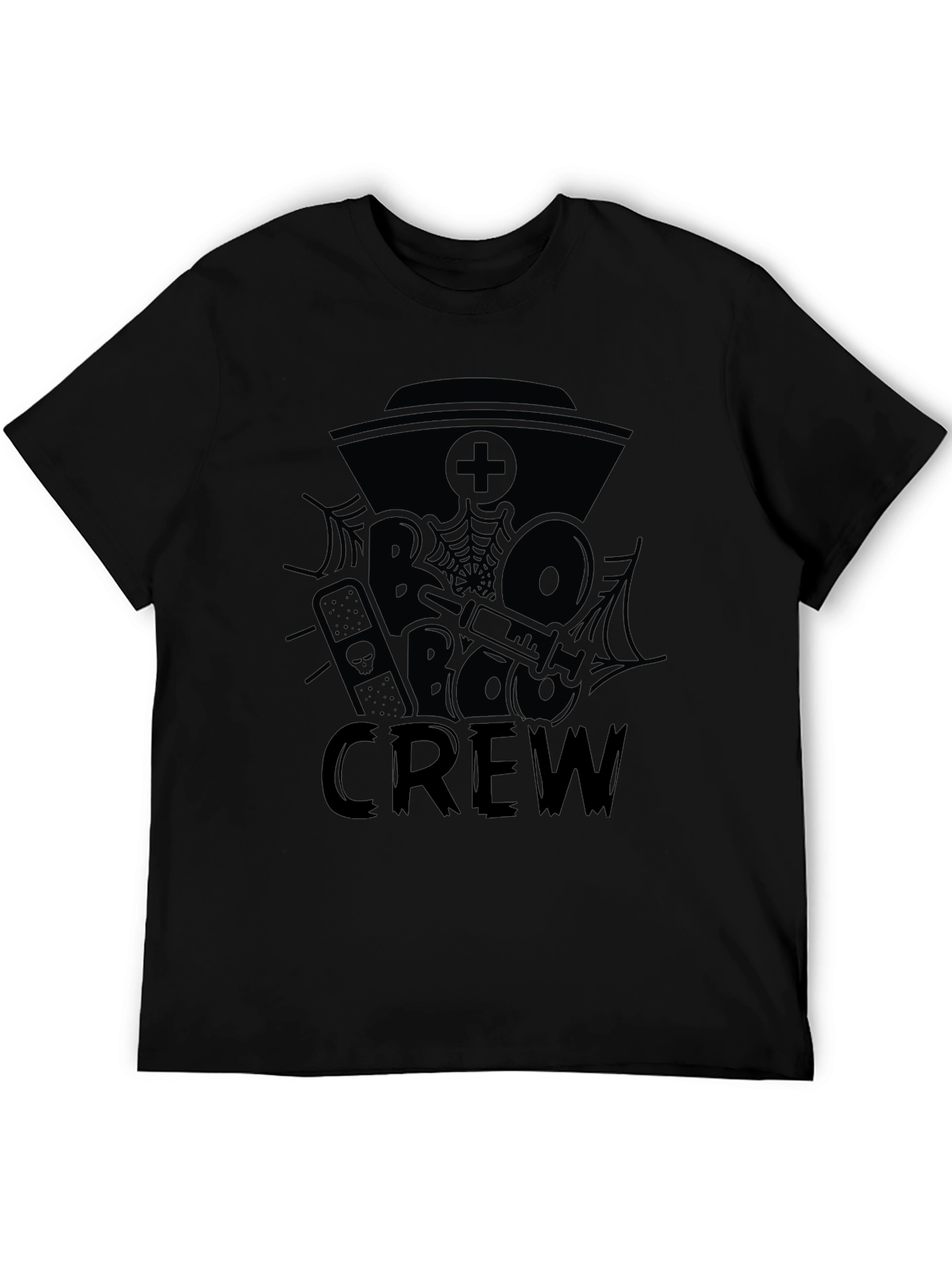 Boo Crew Black Graphic Tee Shirt