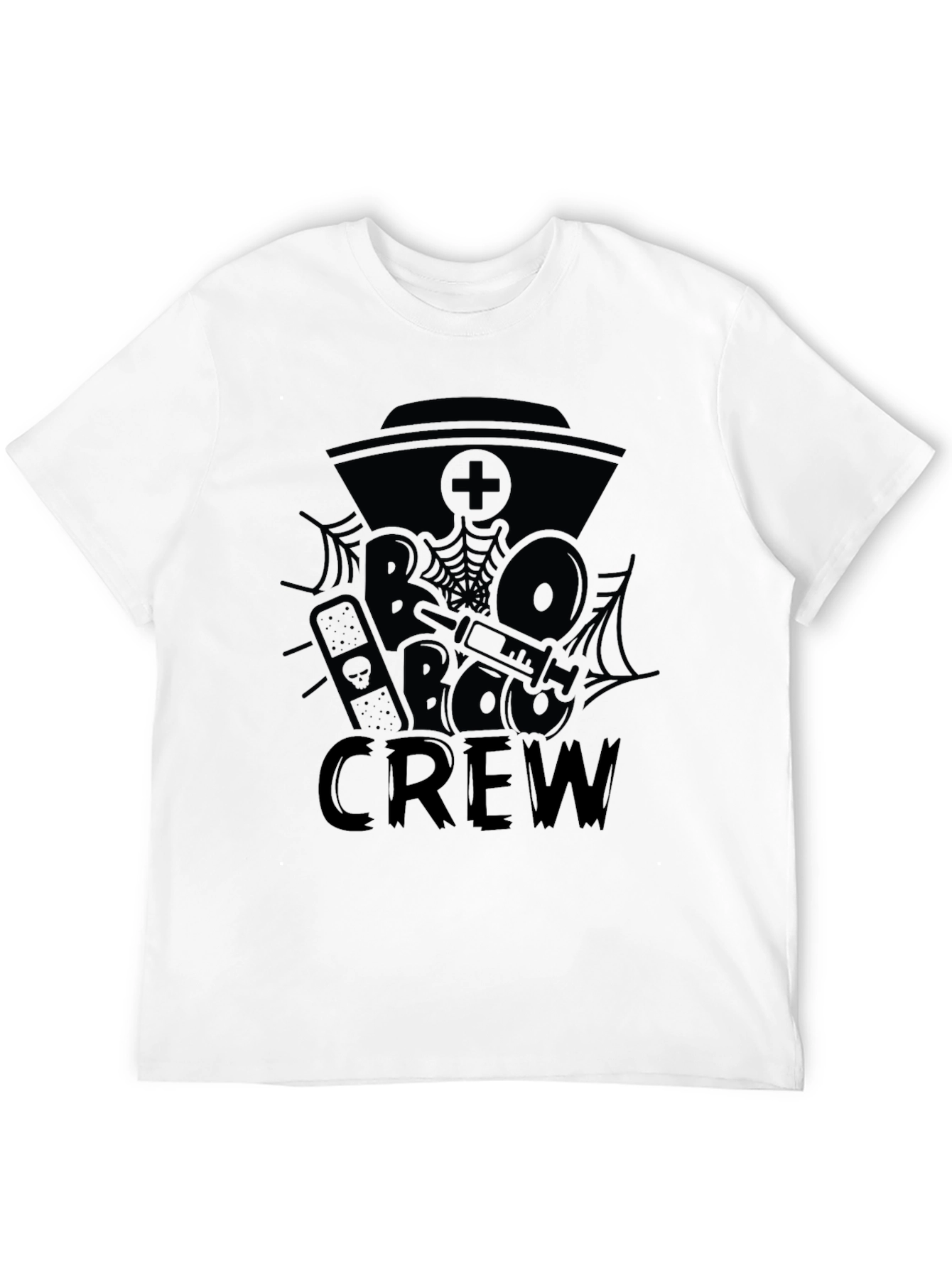 Boo Crew Black Graphic Tee Shirt