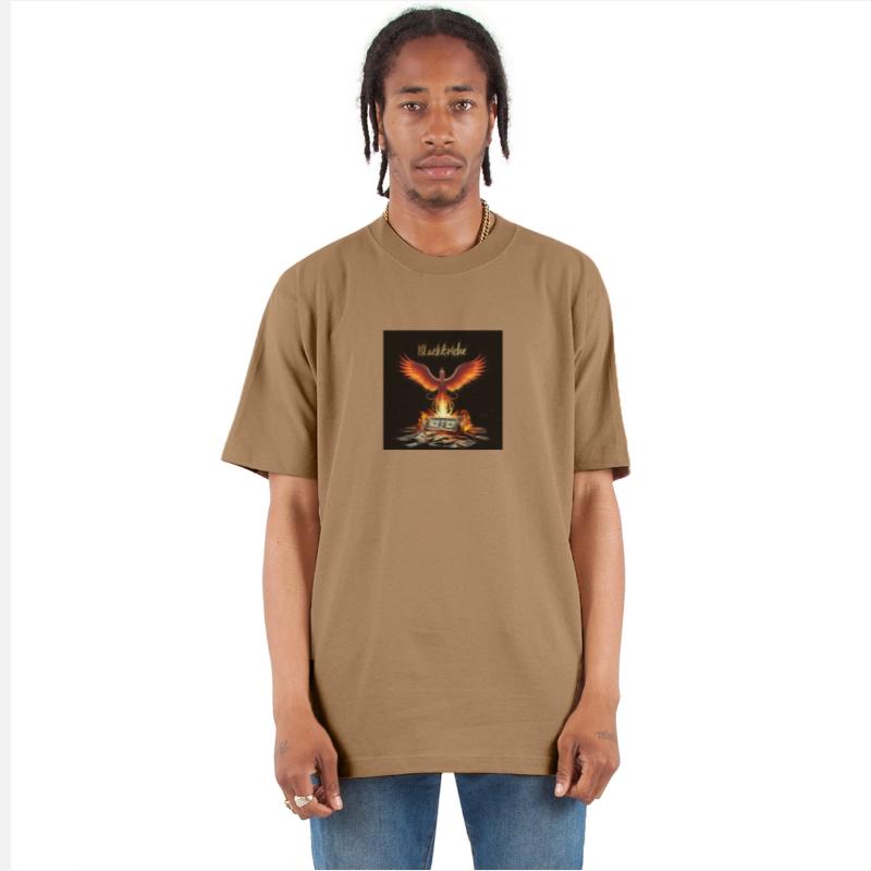 Fiery Phoenix with Burning Cash black&riche