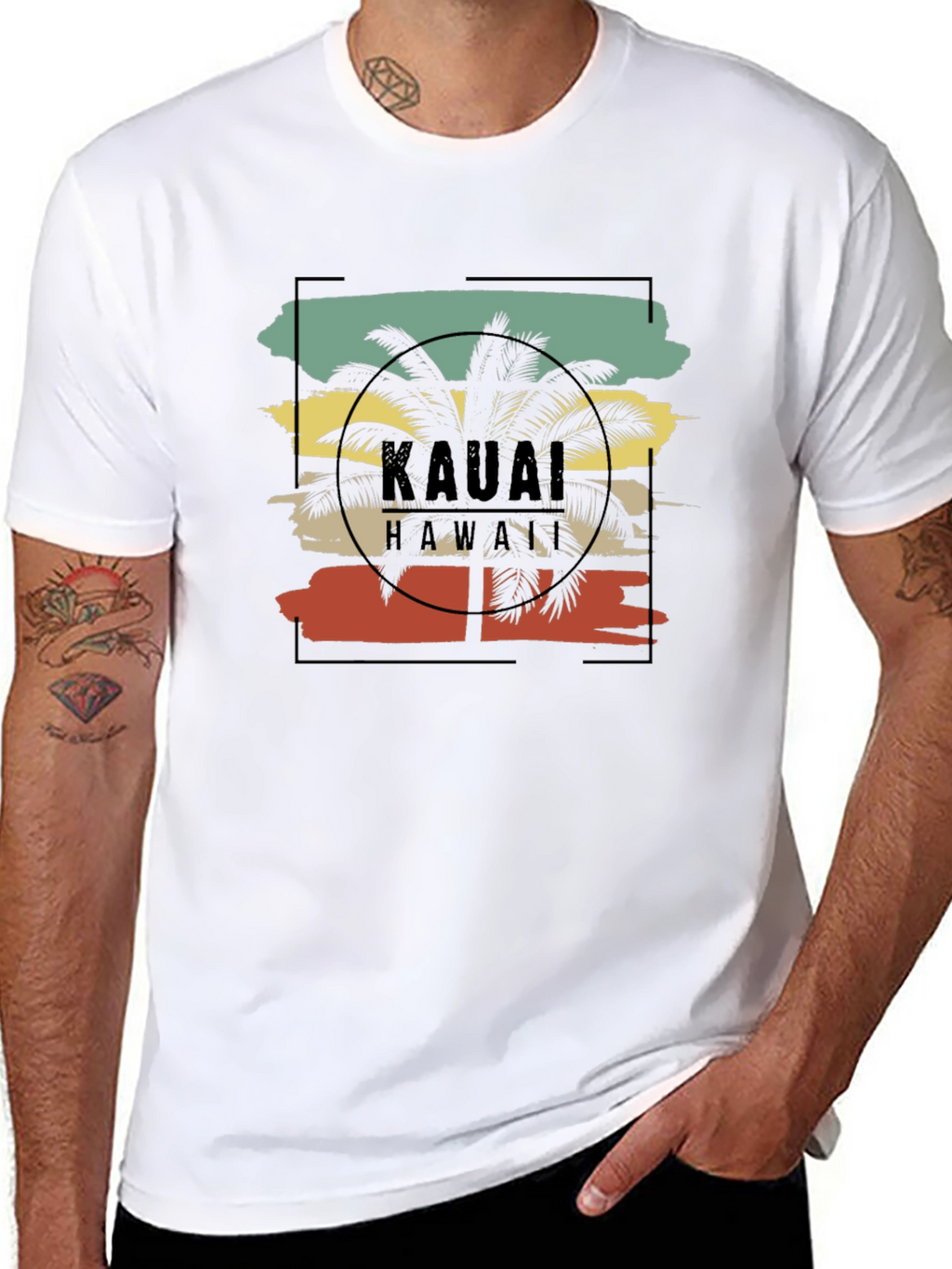 Kauai Hawaii Palm Tree T-Shirt