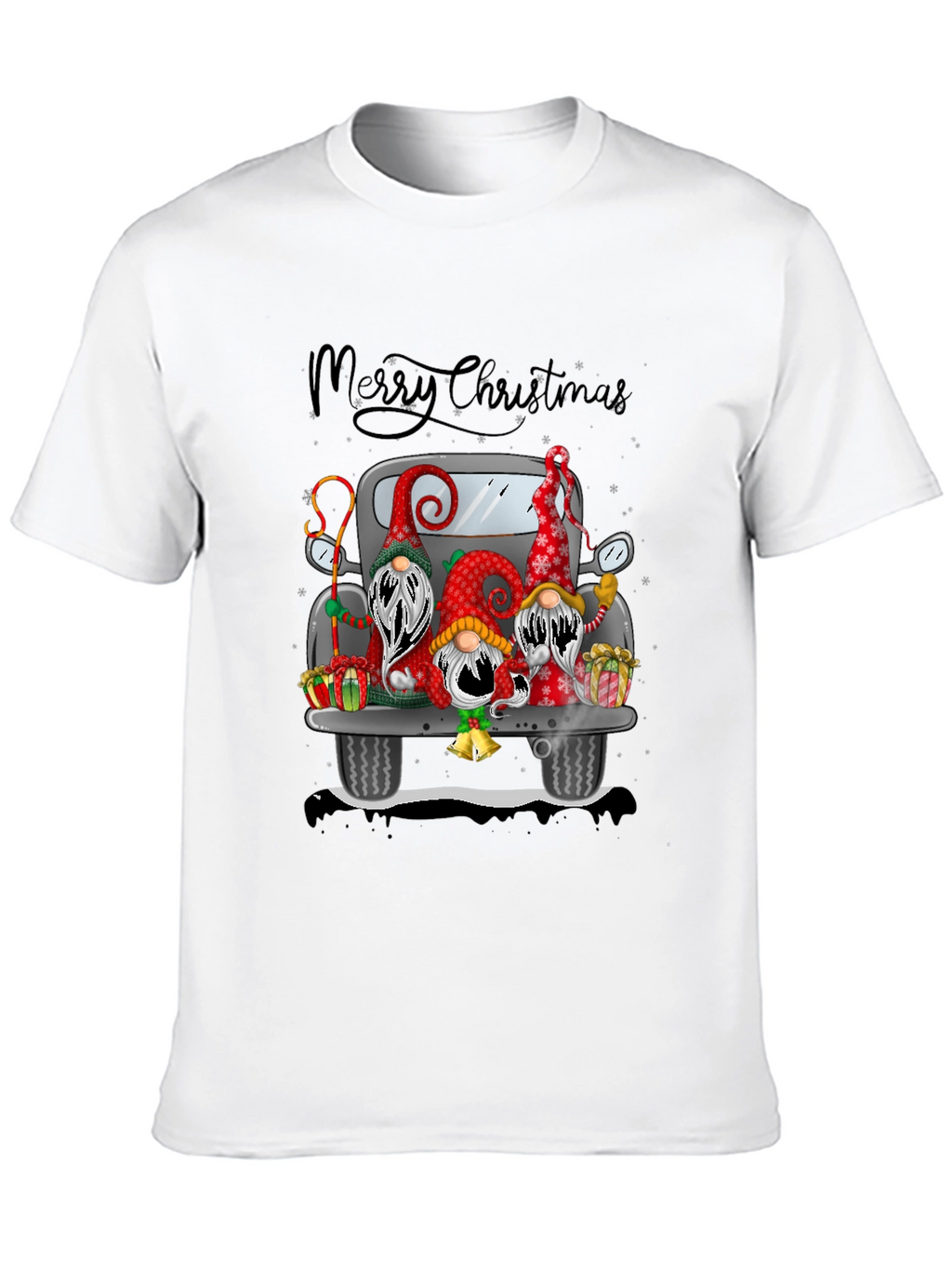 Christmas Gnome Truck T-Shirt - Festive Holiday Tee