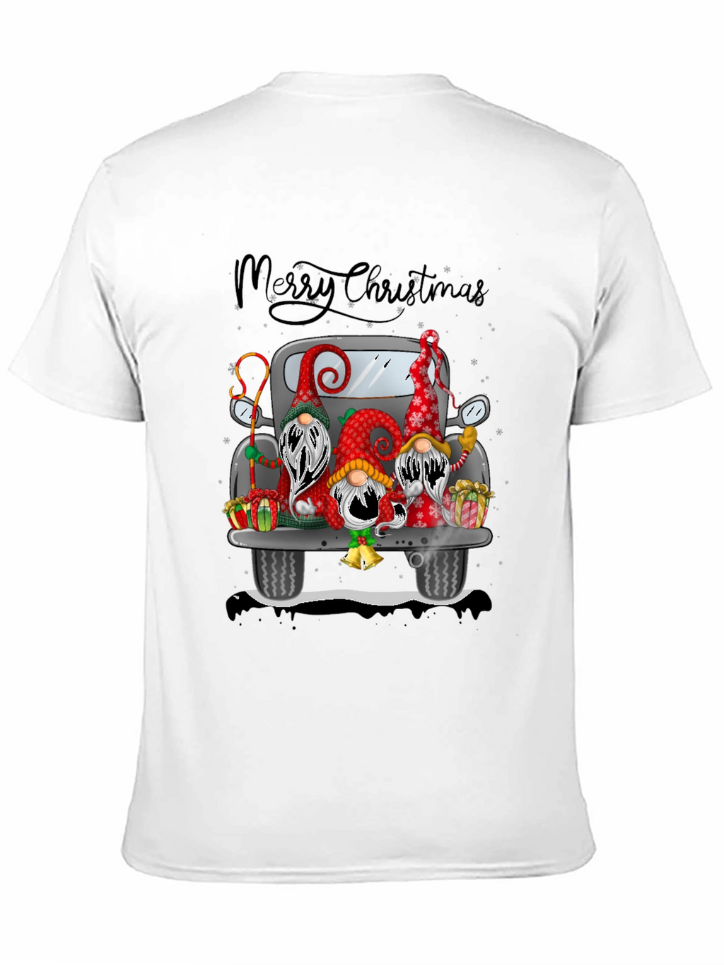Christmas Gnome Truck T-Shirt - Festive Holiday Tee