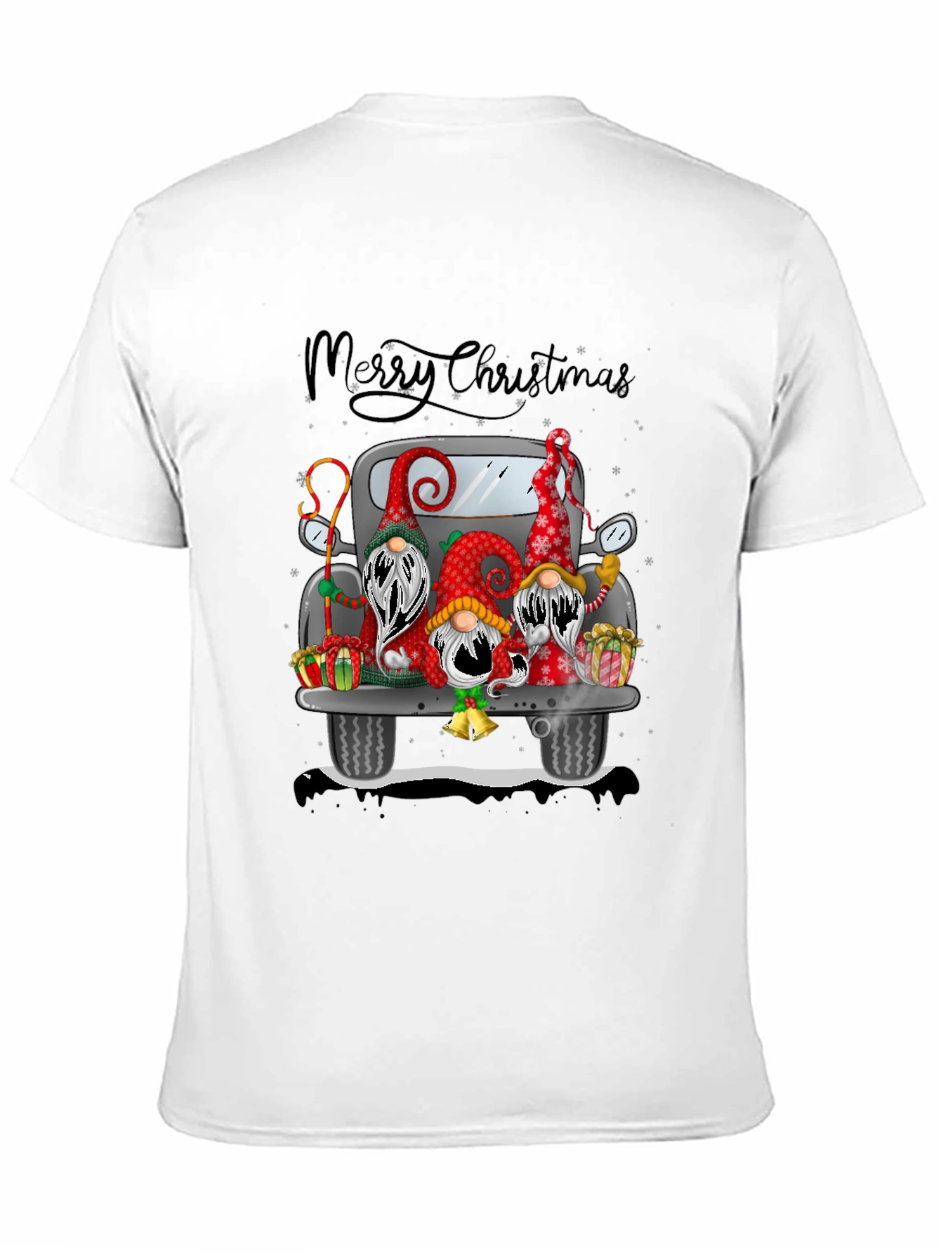 Christmas Gnome Truck T-Shirt - Festive Holiday Tee