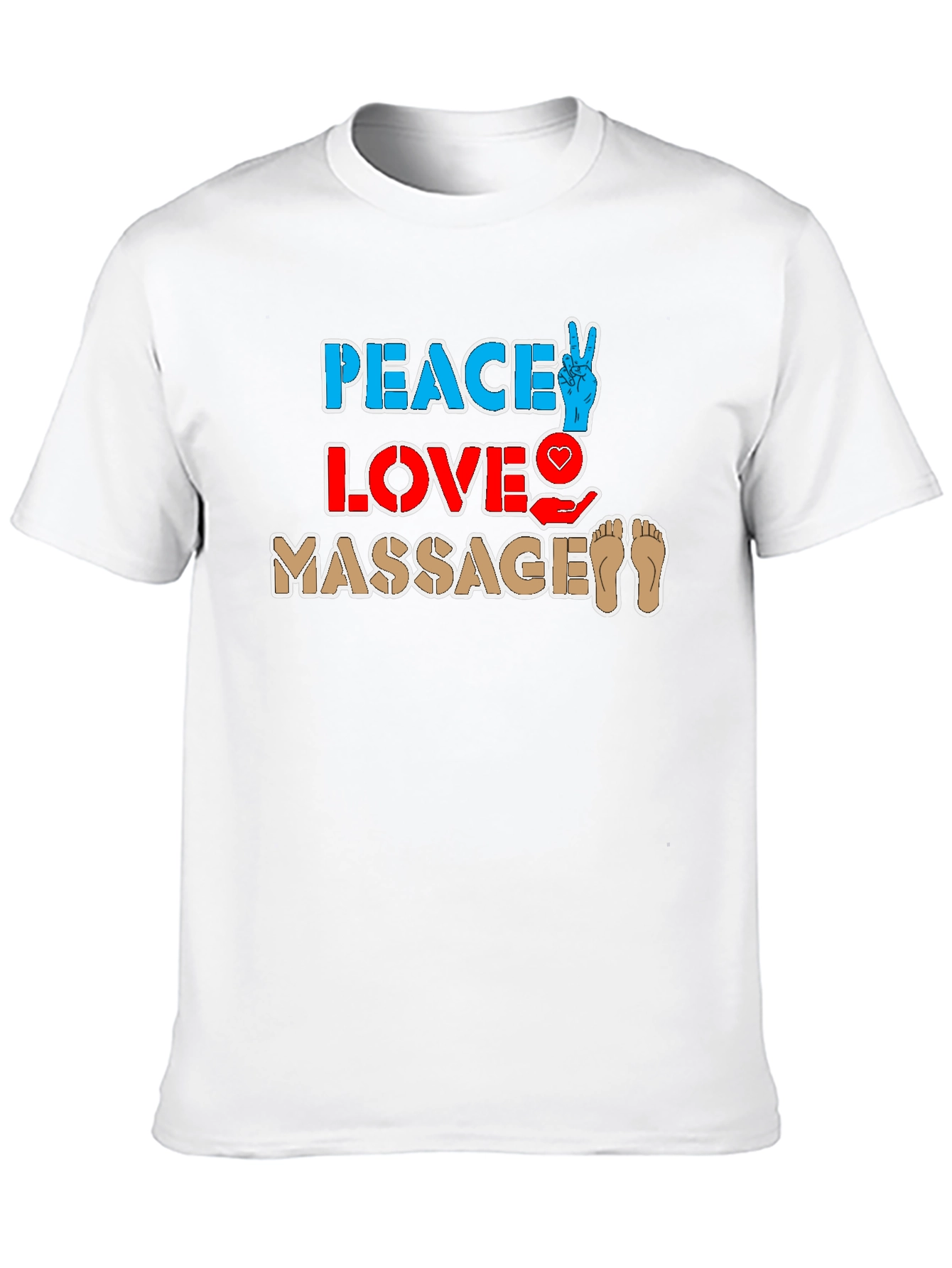 Peace Love Massage T-Shirt Unisex Relaxing Therapy Tee