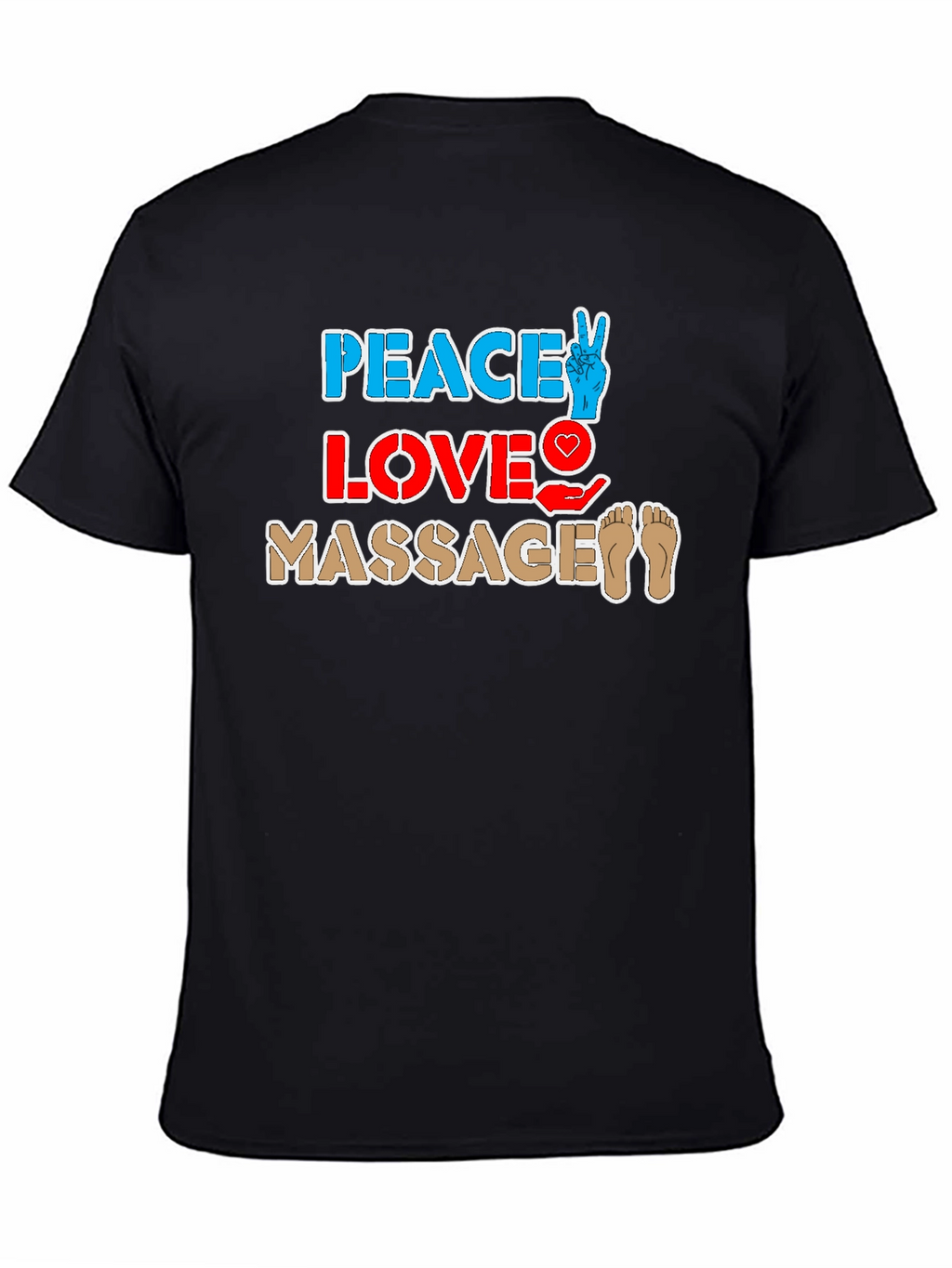 Peace Love Massage T-Shirt Unisex Relaxing Therapy Tee
