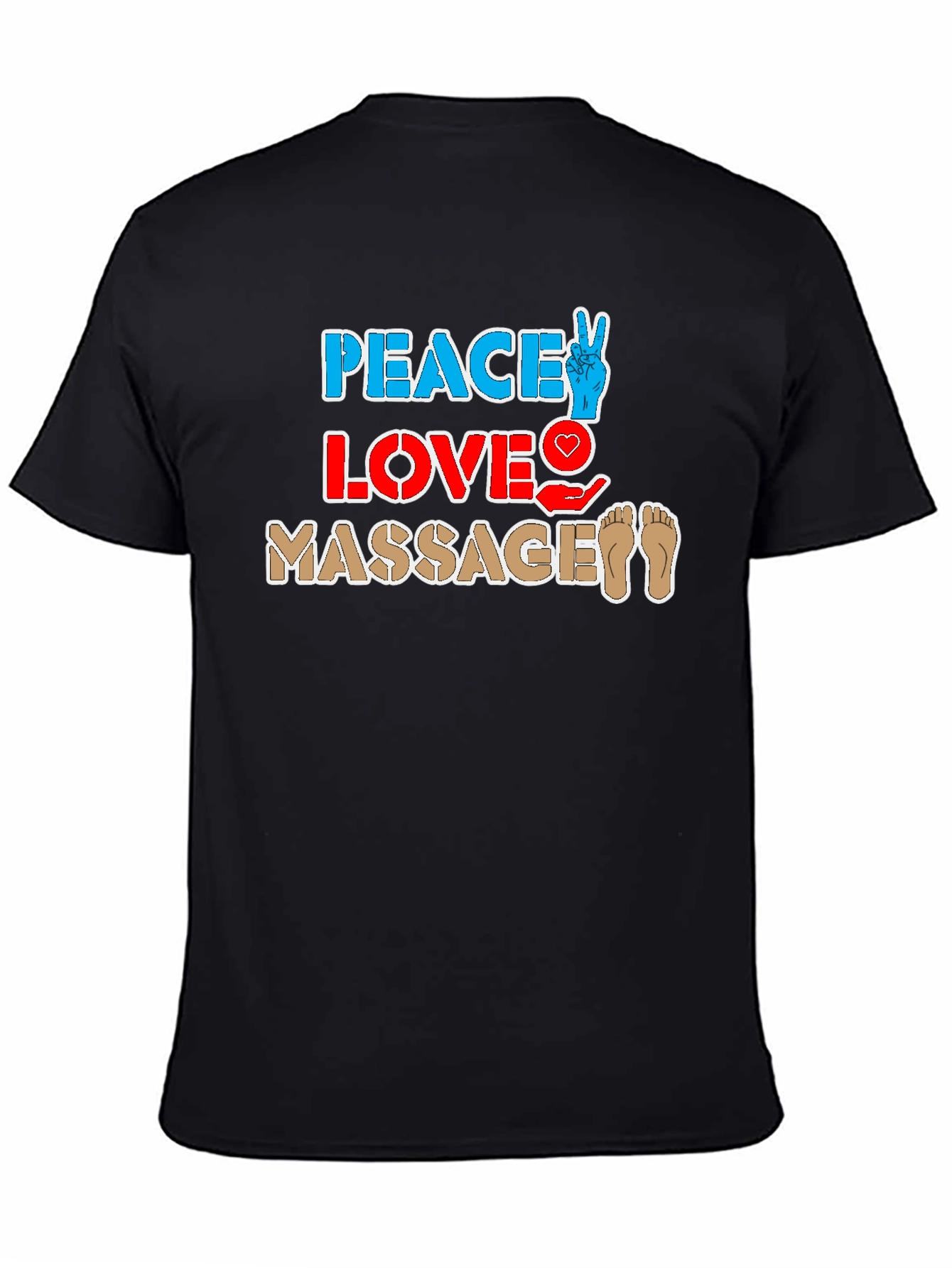 Peace Love Massage T-Shirt Unisex Relaxing Therapy Tee