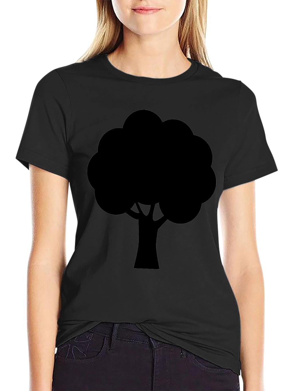 Black Tree Graphic Tee - Nature Inspired Casual Wear