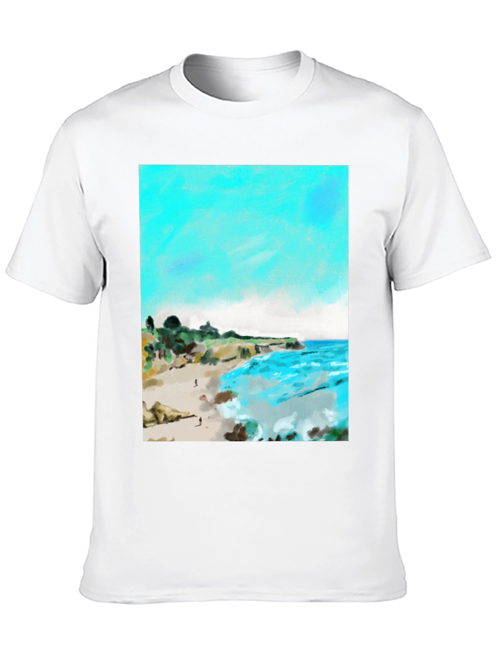 Beach Scene Graphic Tee