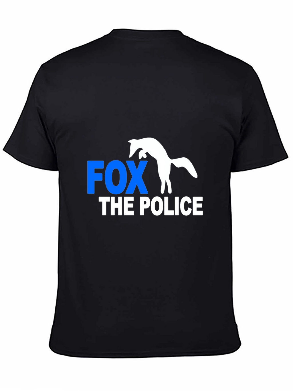 Fox The Police Graphic Tee - Mens Black T-Shirt