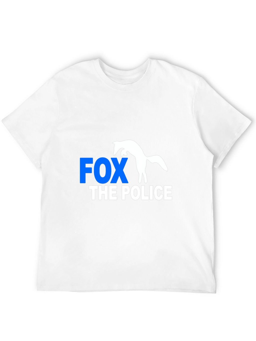 Fox The Police Graphic Tee - Mens Black T-Shirt