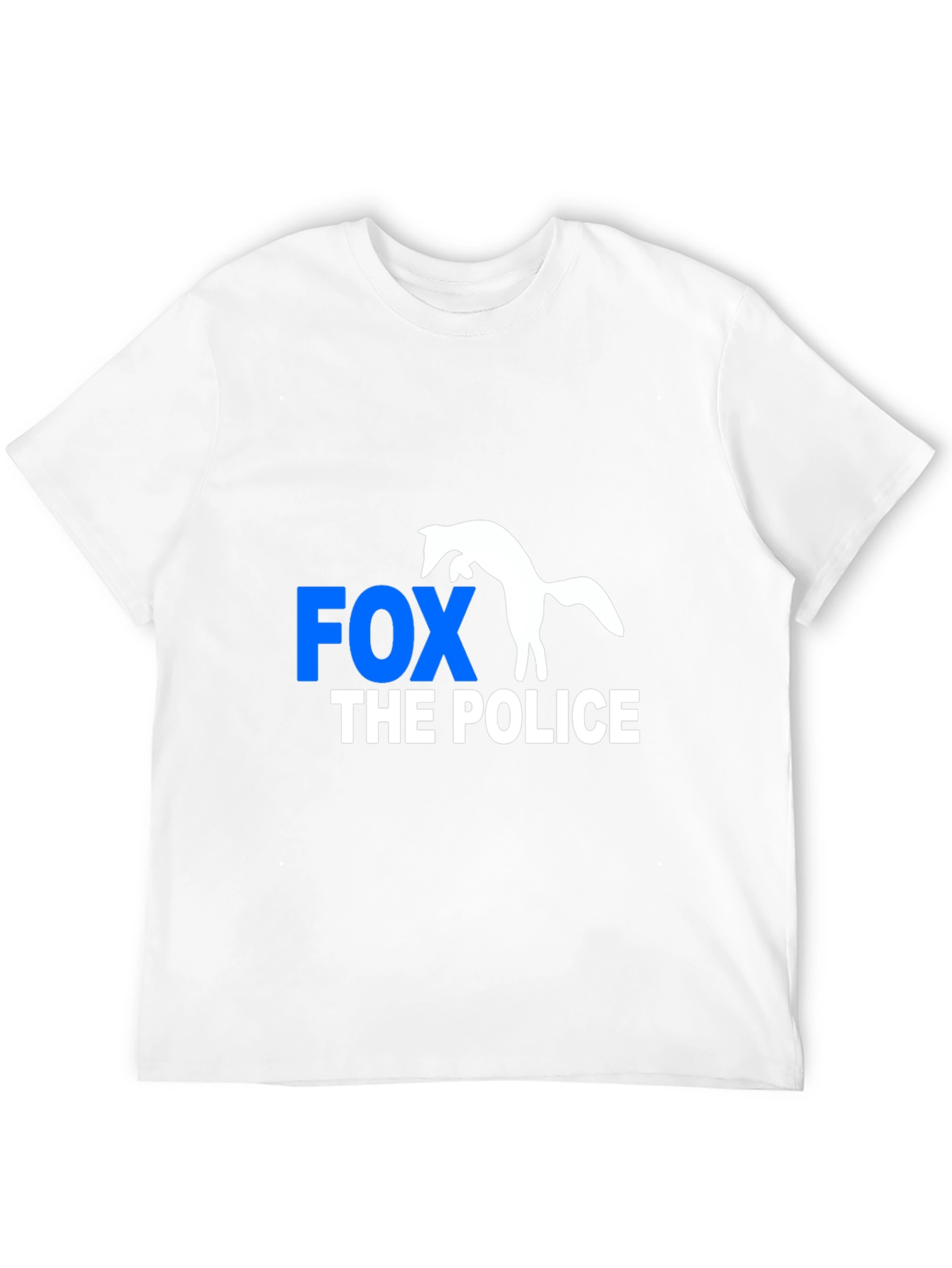 Fox The Police Graphic Tee - Mens Black T-Shirt
