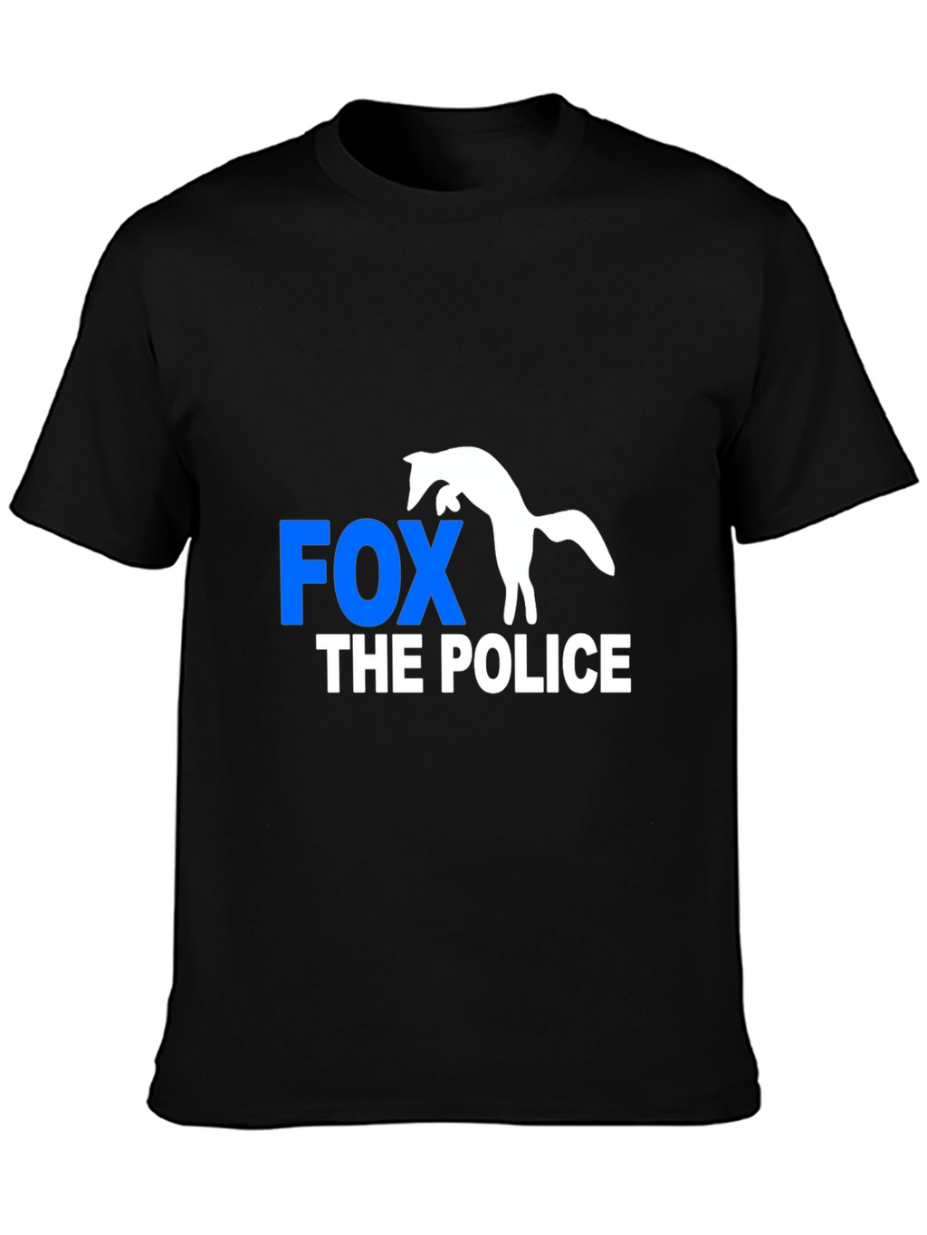 Fox The Police Graphic Tee - Mens Black T-Shirt