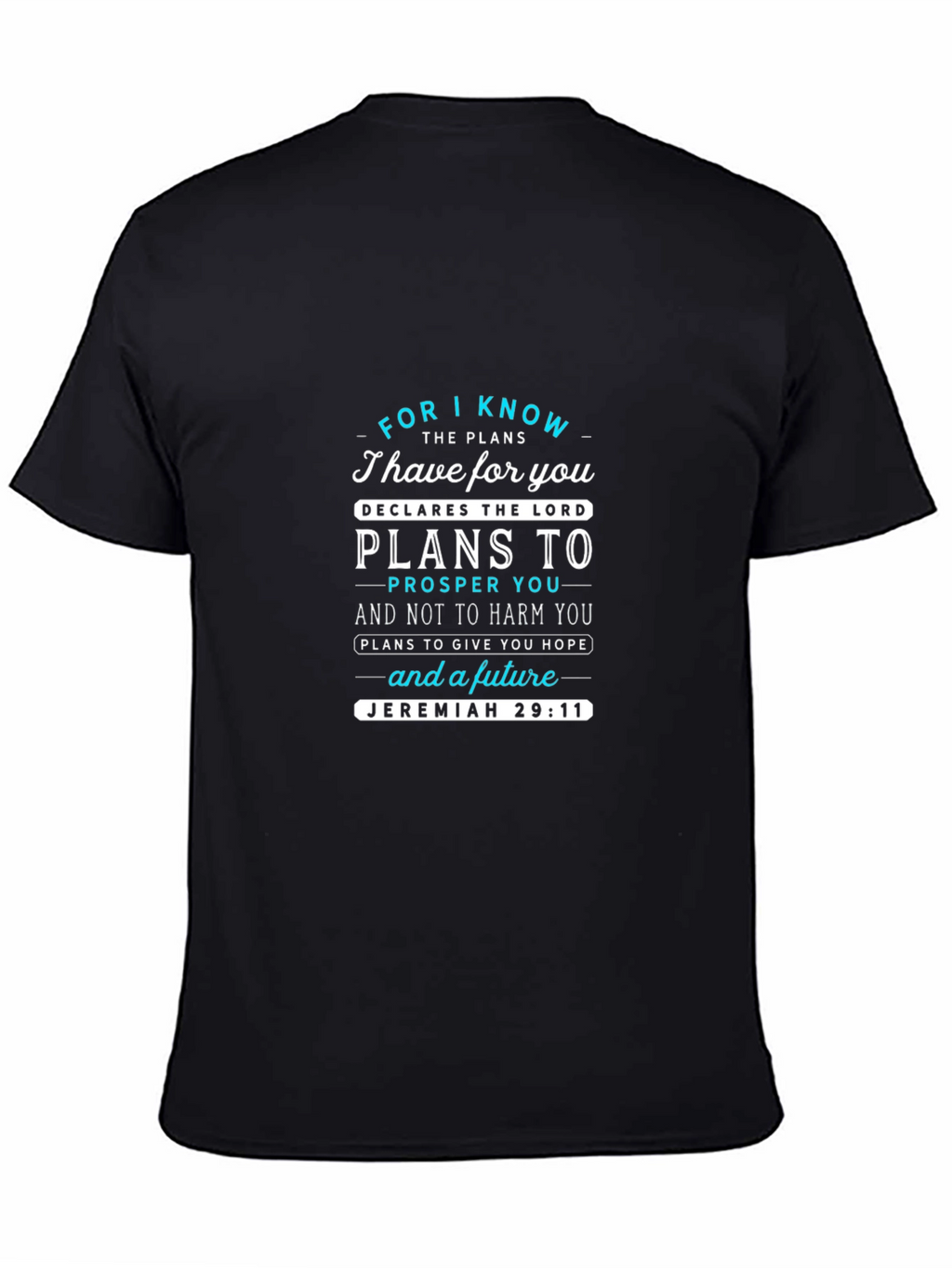 Faith-Based Jeremiah 29:11 Graphic T-Shirt