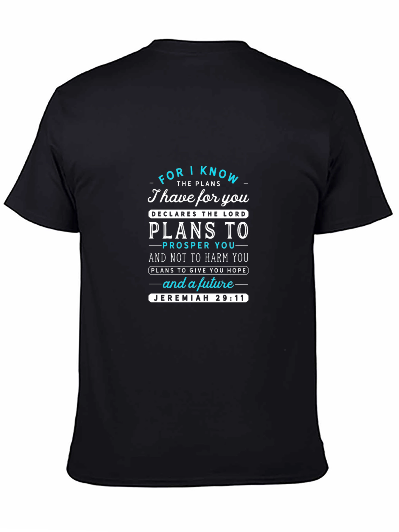 Faith-Based Jeremiah 29:11 Graphic T-Shirt