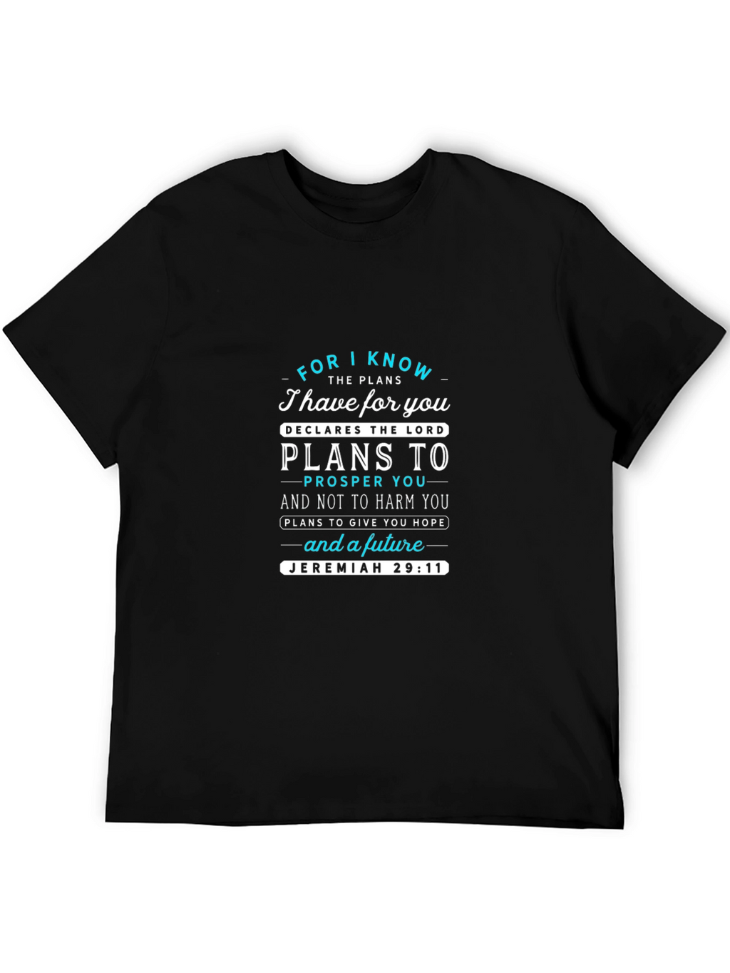 Faith-Based Jeremiah 29:11 Graphic T-Shirt