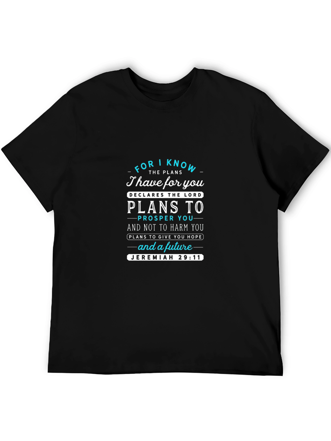 Faith-Based Jeremiah 29:11 Graphic T-Shirt