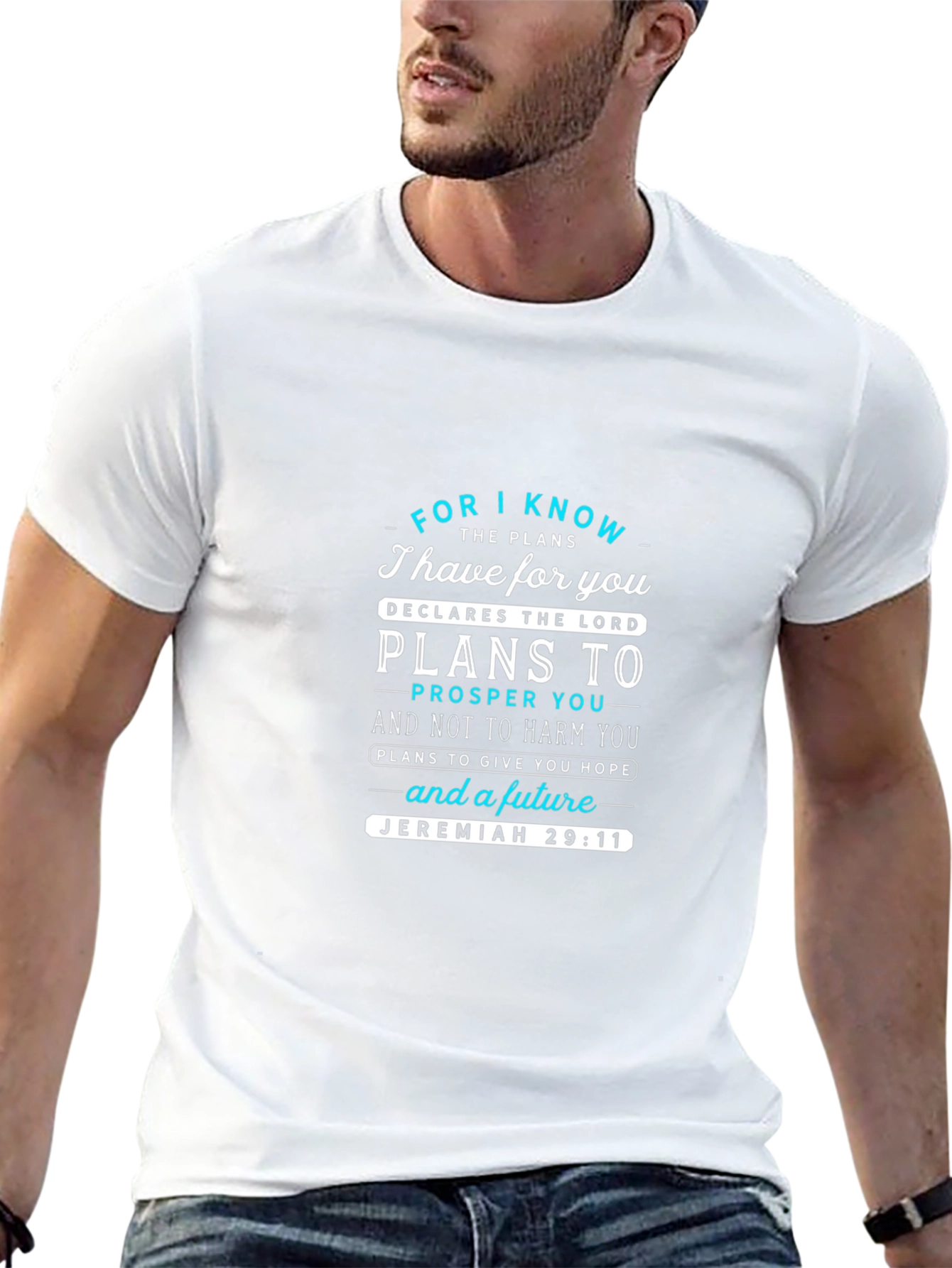 Faith-Based Jeremiah 29:11 Graphic T-Shirt